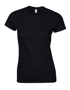 Gildan G64000L - Softstyle Ringspun Cotton T-Shirt Ladies Black