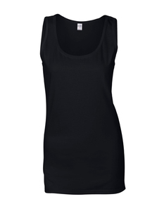 Gildan G64200L - Softstyle Ringspun Cotton Vest Ladies Black