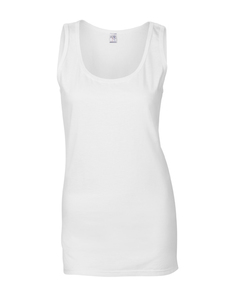 Gildan G64200L - Softstyle Ringspun Cotton Vest Ladies White