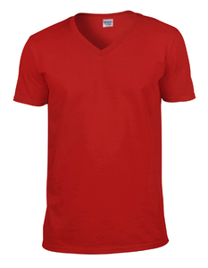 Gildan G64V00 - Softstyle Ringspun Cotton T-Shirt V-Neck Red