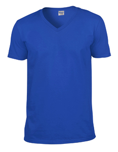 Gildan G64V00 - Softstyle Ringspun Cotton T-Shirt V-Neck Royal