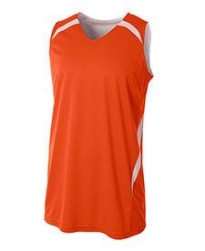 A4 A4N2372 - Adult Double Double Reversible Jersey Orange/White