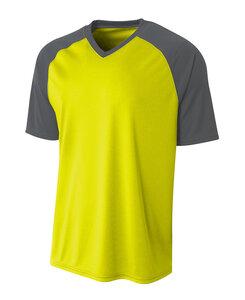 A4 A4N3373 - Adult Strike Jersey Safety Yellow/ Graphite