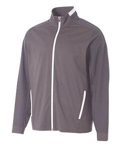 A4 A4N4261 - Adult League Full Zip Warm Up Jacket Graphite/White
