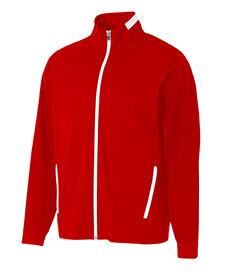 A4 A4N4261 - Adult League Full Zip Warm Up Jacket Scarlet/White