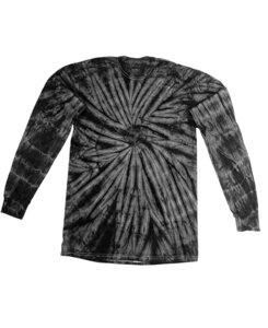 Colortone T923R - Youth Long Sleeve Spider Tee Negro