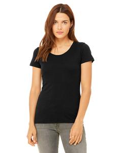 Bella+Canvas B8413 - Ladies Triblend Short-Sleeve T-Shirt Black Heather Triblend