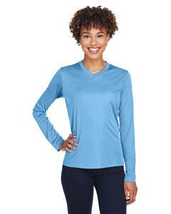Team 365 TT11WL - Ladies Zone Performance Long-Sleeve T-Shirt Sport Light Blue
