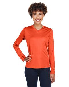 Team 365 TT11WL - Ladies Zone Performance Long-Sleeve T-Shirt Sport Orange