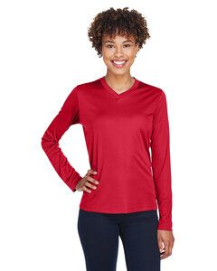 Team 365 TT11WL - Ladies Zone Performance Long-Sleeve T-Shirt Sport Red