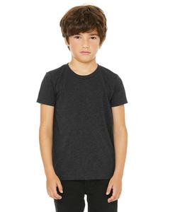 Bella+Canvas 3413Y - Youth Triblend Short-Sleeve T-Shirt Charcoal Black Triblend