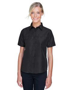 Harriton M580W - Ladies Key West Short-Sleeve Performance Staff Shirt Noir