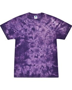Colortone T1390 - Adult Crystal Wash Tie Dye Púrpura
