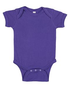 Rabbit Skins 4400 - Infant 5 oz. Baby Rib Lap Shoulder Bodysuit Purple