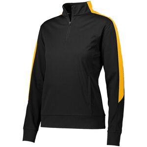 Augusta Sportswear 4388 - Ladies Medalist 2.0 Pullover Black/Gold