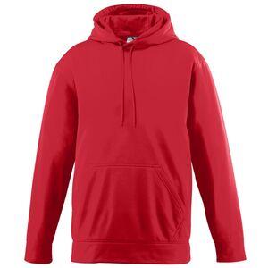 Augusta Sportswear 5506 - Youth Wicking Fleece Hooded Sweatshirt Red