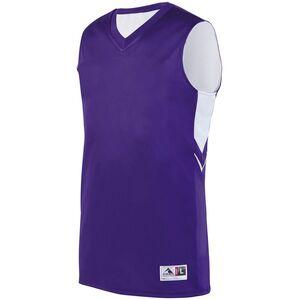 Augusta Sportswear 1167 - Youth Alley Oop Reversible Jersey Purple/White