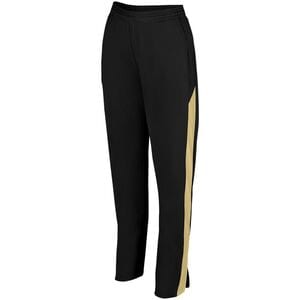 Augusta Sportswear 7762 - Ladies Medalist Pant 2.0 Black/Vegas Gold