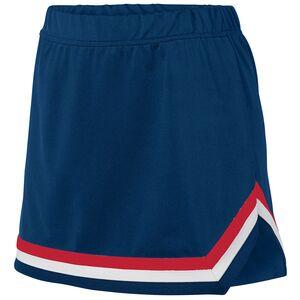 Augusta Sportswear 9146 - Girls Pike Skirt Navy/Red/White