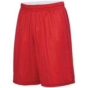 Augusta Sportswear 1407 - Youth Reversible Wicking Short Red/White
