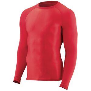 Augusta Sportswear 2605 - Youth Hyperform Compression Long Sleeve Shirt Red