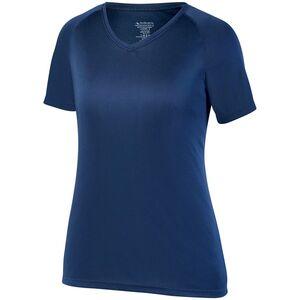 Augusta Sportswear 2792 - Ladies Attain Raglan Sleeve Wicking Tee Navy