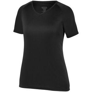 Augusta Sportswear 2792 - Ladies Attain Raglan Sleeve Wicking Tee Black