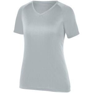 Augusta Sportswear 2792 - Ladies Attain Raglan Sleeve Wicking Tee Silver