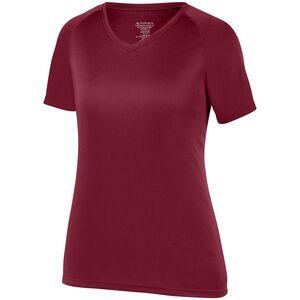 Augusta Sportswear 2792 - Ladies Attain Raglan Sleeve Wicking Tee Cardinal