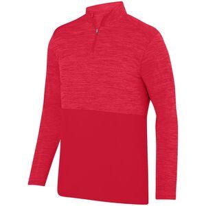 Augusta Sportswear 2908 - Shadow Tonal Heather 1/4 Zip Pullover Red