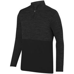 Augusta Sportswear 2908 - Shadow Tonal Heather 1/4 Zip Pullover Black