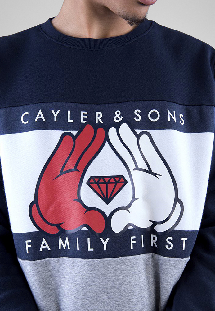 Cayler & Sons CS1313 - Sweater rond hals "Family first"