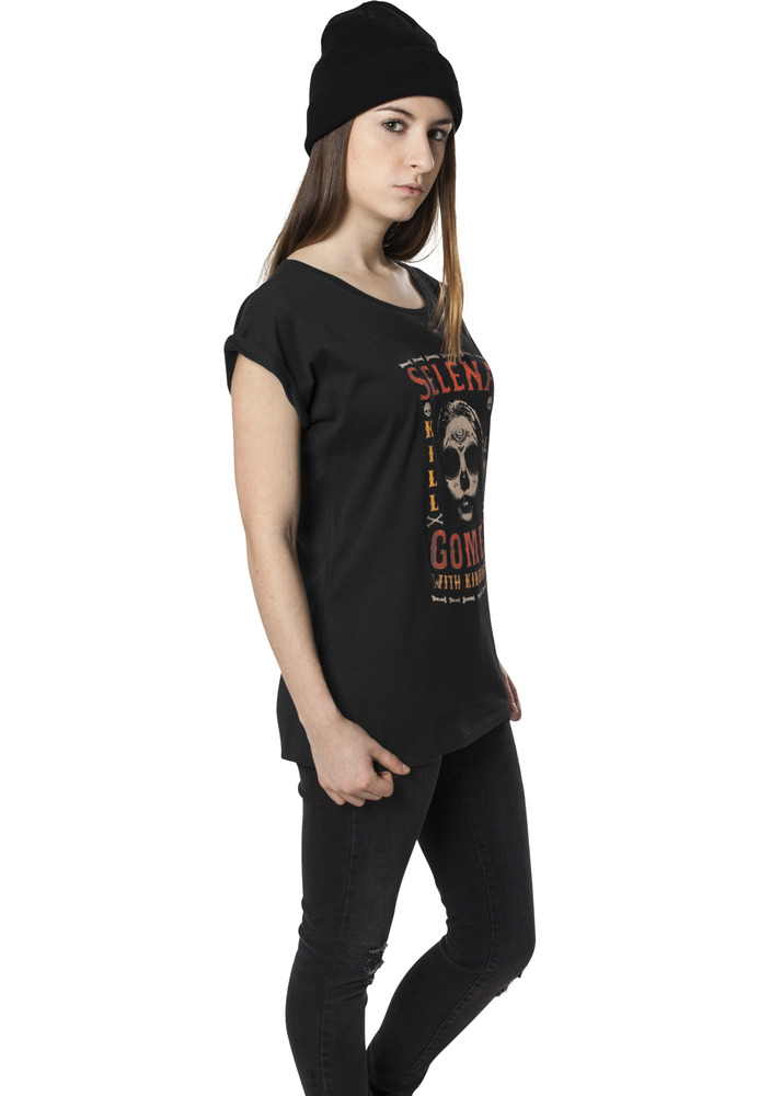 Merchcode MC026 - Dames Selena Gomez Kill Em Schedel T-shirt