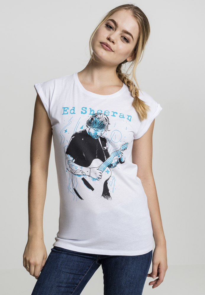 Merchcode MC072 - Dames Ed Sheeran Guitaar T-shirt