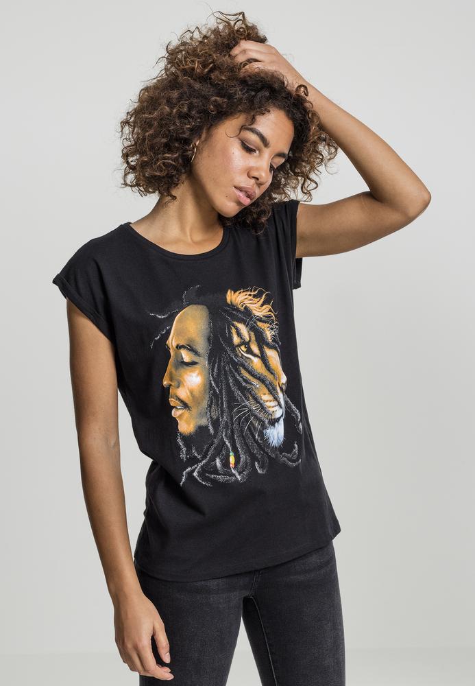 Mister Tee MT497 - T-shirt pour dames Bob Marley Lion Face