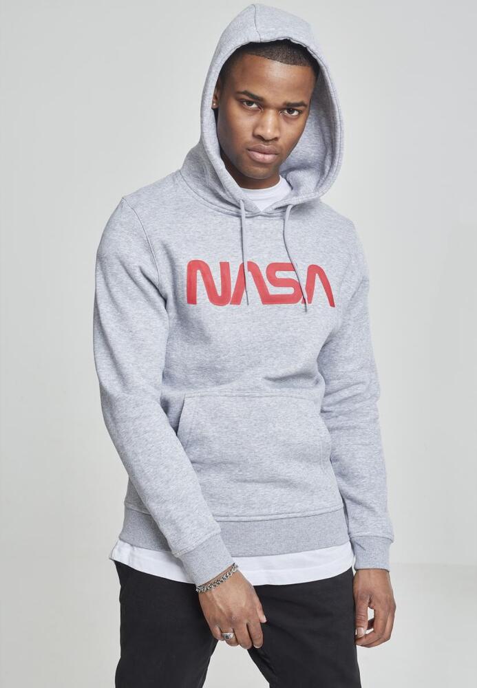 Mister Tee MT681 - Sweatshirt à capuche avec logo Worm NASA