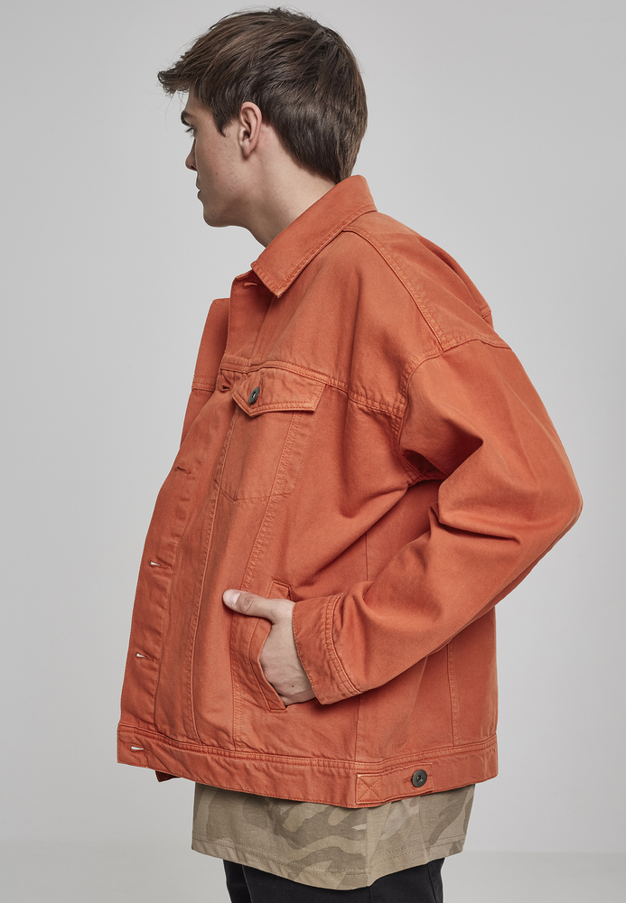 Urban Classics TB2091 - Oversize Garment Dye Jacket rust orange