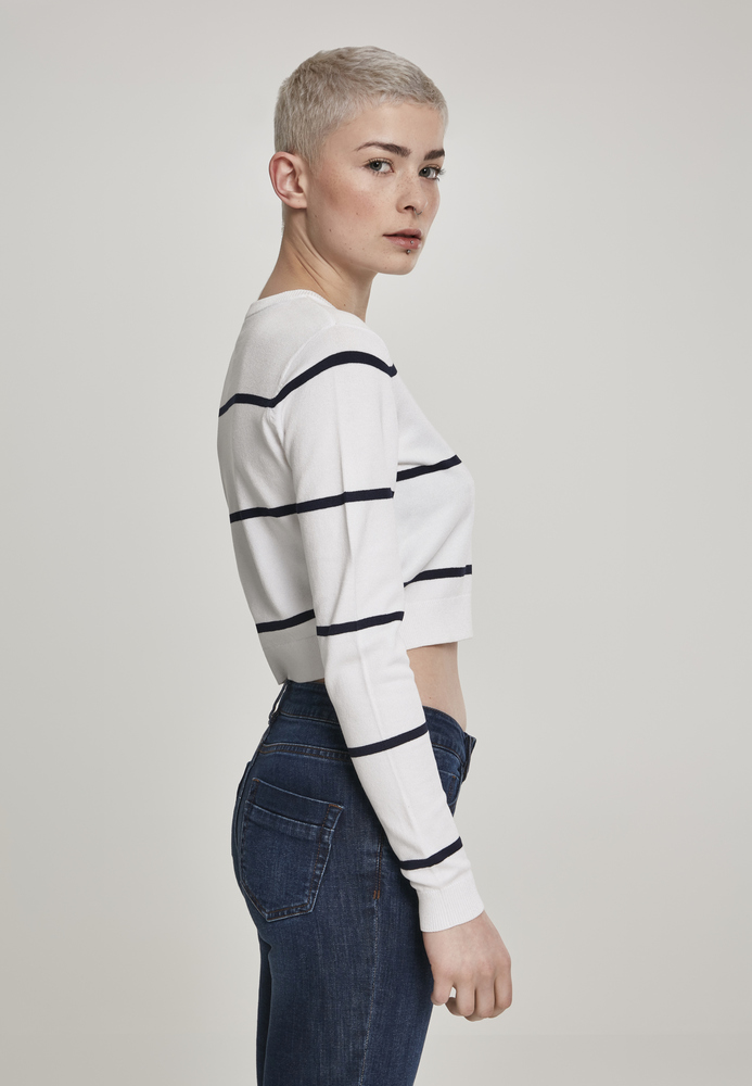 Urban Classics TB2616 - Ladies Short Striped Sweater