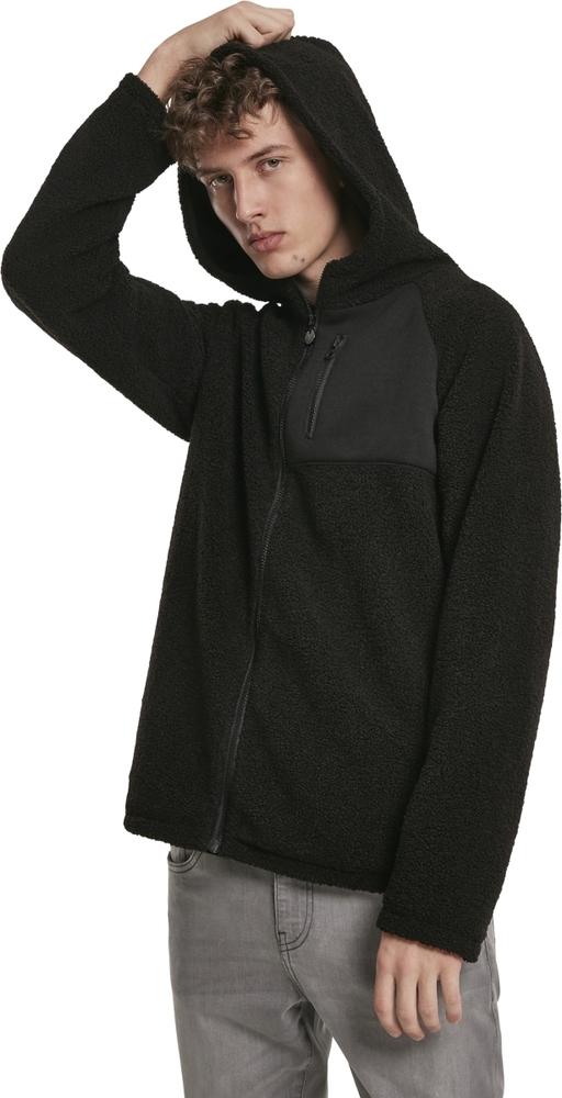 Urban Classics TB3121 - Hooded Sherpa Zip Jacket