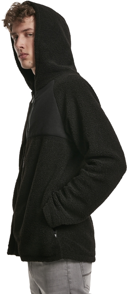 Urban Classics TB3121 - Hooded Sherpa Zip Jacket