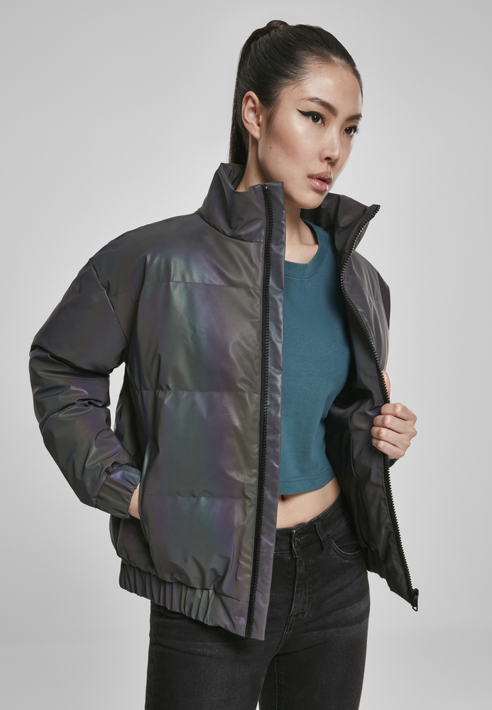 Urban Classics TB3244 - Ladies Iridescent Reflectiv Puffer Jacket