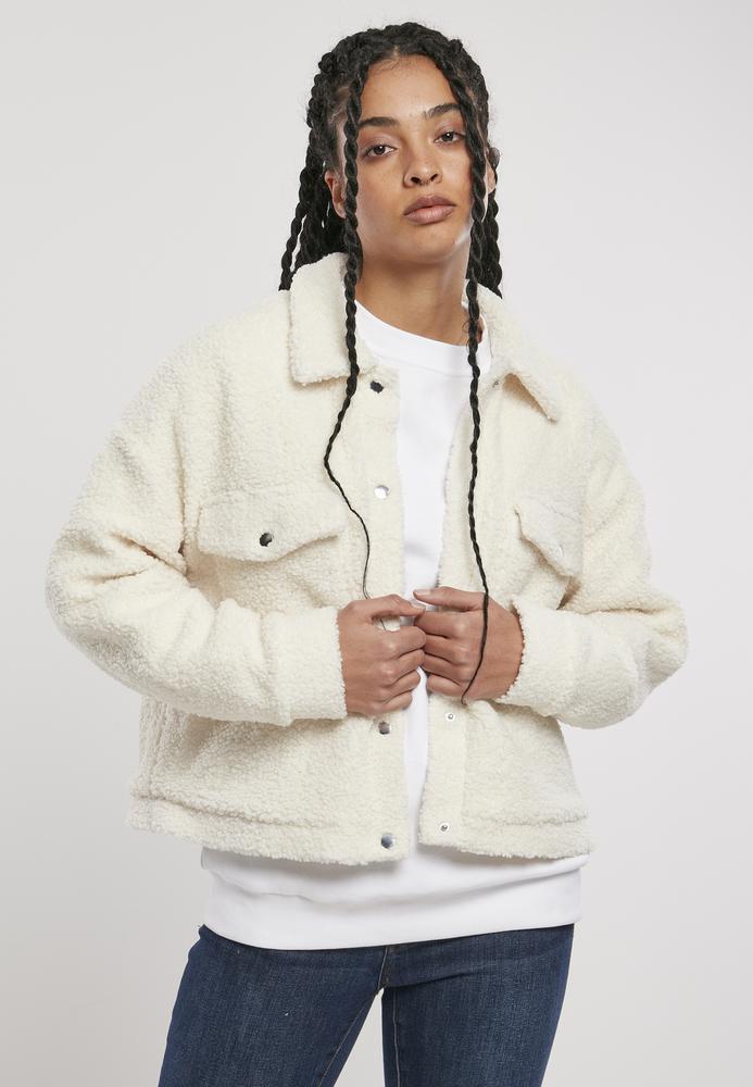 Urban Classics TB3984 - Women's Imitation Sheepskin Jacket
