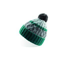 Atlantis AT029 - Cool beanie with pompom Green / Grey