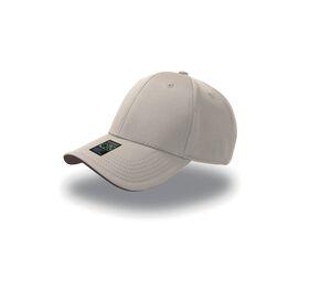Atlantis AT064 - 6-panel cap in bamboo/polyester blend Stone / Brown