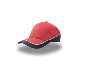 ATLANTIS AT088 - Casquette 6 pans constratée Red / Navy