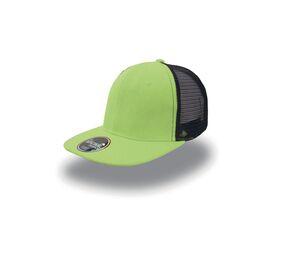 Atlantis AT092 - Cappello per visiera piatto in stile camionista Green/ Black