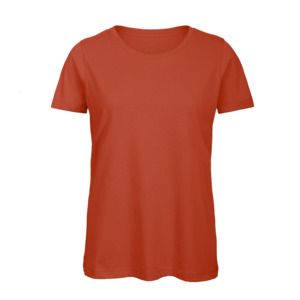 B&C BC02T - Maglietta da donna 100% cotone Fire Red