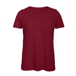 B&C BC02T - Tee-shirt femme col rond 150 Deep Red 