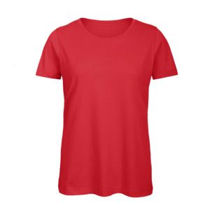 B&C BC02T - Maglietta da donna 100% cotone Red