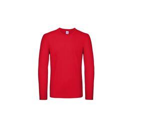 B&C BC05T - Long-sleeved men's t-shirt Red
